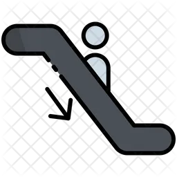 Escalator Down  Icon