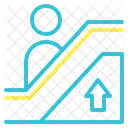 Escalator Downd Stair Moving Stairs Icon