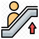 Escalator Up Ascend Stairs Icon