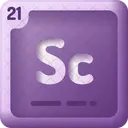 Escandio Azufre Cromo Icono