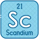 Escandio Quimica Tabla Periodica Icono
