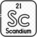 Escandio Quimica Tabla Periodica Icono