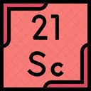 Escandio Tabela Periodica Quimica Ícone