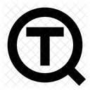 Buscar Texto Letra Icono