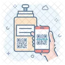 Codigo Qr Codigo De Respuesta Rapida Codigo De Barras Matricial Icono