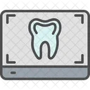 Escaneo Dental Aplicacion Medica Clinica Icono