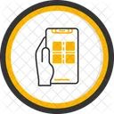 Escaneo Qr Telefono En Mano Codigo Qr Icono