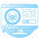 Escaner De Malware Detector De Virus Rastreador De Errores Icono