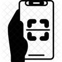 Escaner Mano Sosteniendo El Telefono Escanear Icono