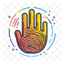 Escaner De Huellas Dactilares Biometrico Icono