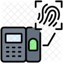 Escaner De Huellas Dactilares Biometrico Seguridad Icono