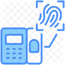 Escaner De Huellas Dactilares Biometrico Seguridad Icono
