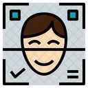 Escáner facial  Icono