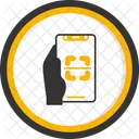 Escaner Mano Sosteniendo El Telefono Escanear Icono