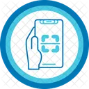 Escaner Mano Sosteniendo El Telefono Escanear Icono