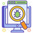 Virus Escaner De Errores Arana De Internet Icono