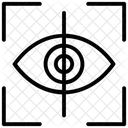Escaner Ocular Verificacion Biometrica Escaner De Iris Icono
