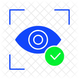 Escáner ocular Verificado  Icono