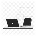 Escaner Portatil Silla De Oficina Escritorio Identificacion Biometrica Icono