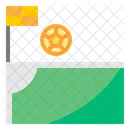 Escanteio Bandeira Escanteio Escanteio Flg Ícone