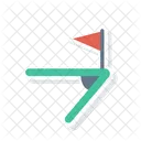 Escanteio Bandeira Escanteio Ícone