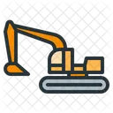Escavadeira Construcao Pesada Ícone