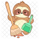 Escoba Plumero Sucio Icono