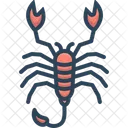 Escorpion Langosta Mar Icono