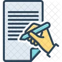 Escreve Bloco De Notas Compoe Ícone