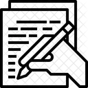 Escrita Roteiro Paragrafo Ícone