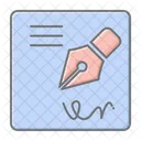 Escrita Literatura Composicao Icon