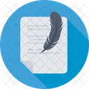 Escrito Pluma Documento Icon