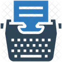 Negocios Finanzas Mecanografia Icono