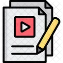 Escritura Video Guion Icon