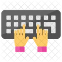 Escribir Mecanografiar Teclado Icono