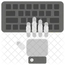 Escribiendo a mano  Icono