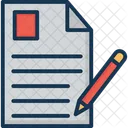 Escribir Un Articulo Escribir Un Guion Lapiz Icon