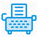 Escribir A Maquina Teclado Texto Icono