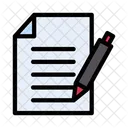 Escribir Papel Documento Icono