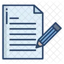 Escribir Documento Lapiz Icono