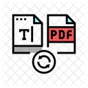 Escribir Texto Pdf Icono