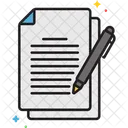 Escribir Escribir Documento Icono