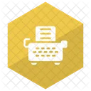 Escribir A Maquina Teclado Texto Icono