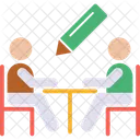 Escribir Reunion De Negocios Reunion Icon