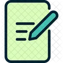 Escribir Editar Papel Icono