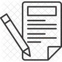 Redacao De Conteudo Conteudo Escrita Ícone