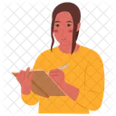Escritor Reporter Colunista Ícone