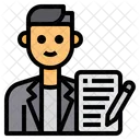 Escritor Autor Avatar Ícone