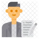 Escritor Autor Avatar Ícone