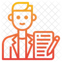Escritor Autor Avatar Ícone